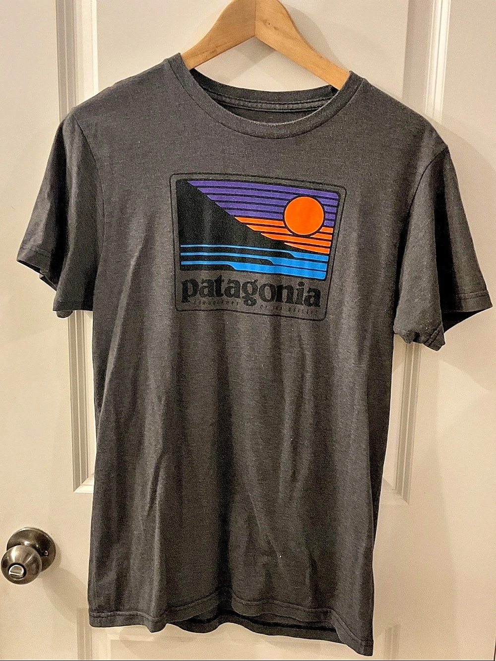 Patagonia Conquerors of the Useless Graphic T-Shirt Gray Medium
